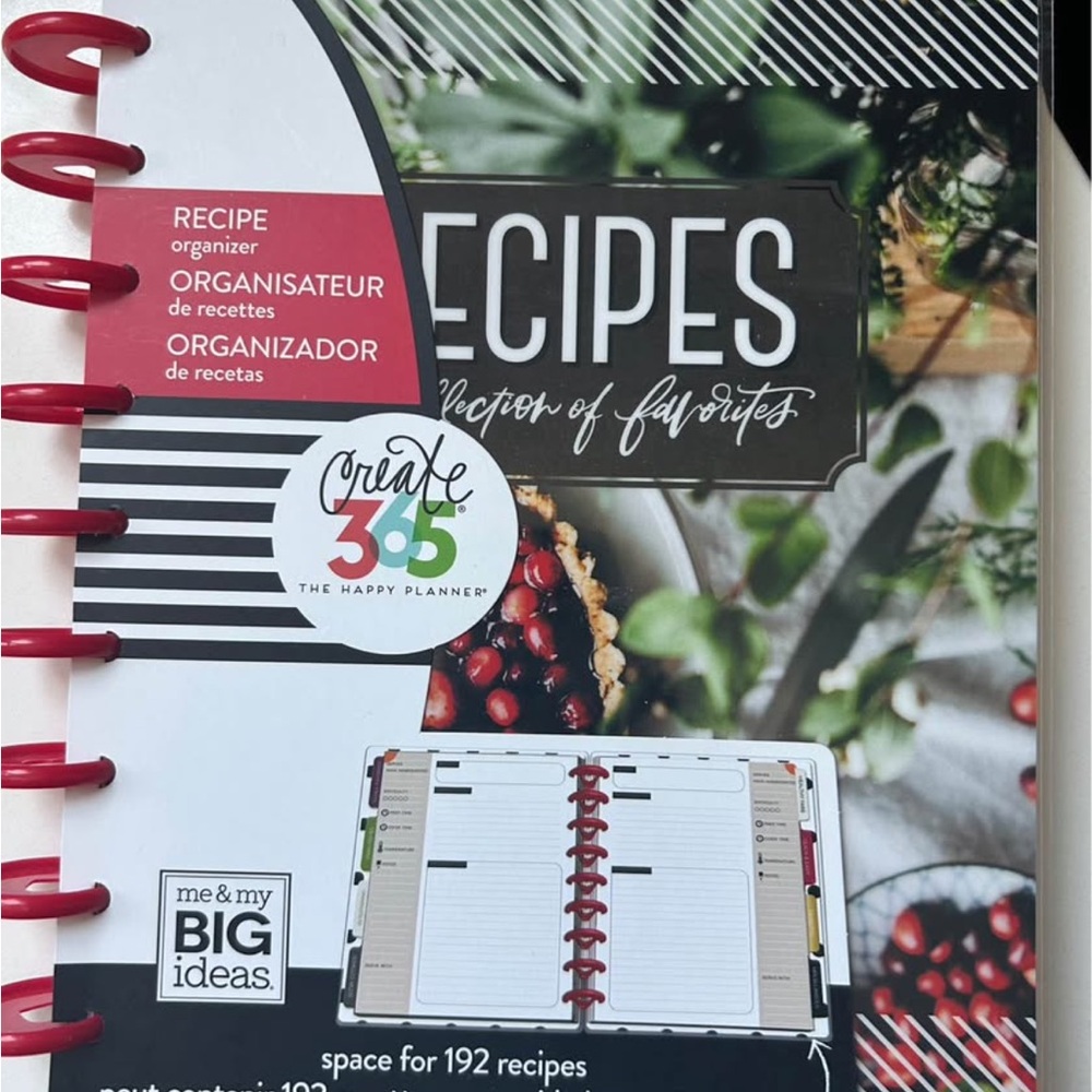 Recipe Planner from The Happy Planner